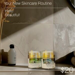 Source Unknown Day & Night Eye Cream Duo - Yellow and White Packaging